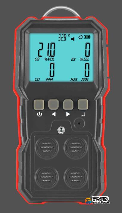 消防檢測設(shè)備-智淼便攜式可燃氣體檢測儀（四合一）操作使用視頻